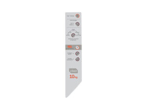 Painel Decorativo Compatível com BWC10 Clean 10kg Fundo Prata