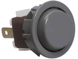 Interruptor Redondo Cinza Dupla Função Compatível Fogão Brastemp CF676 / 550 / 576